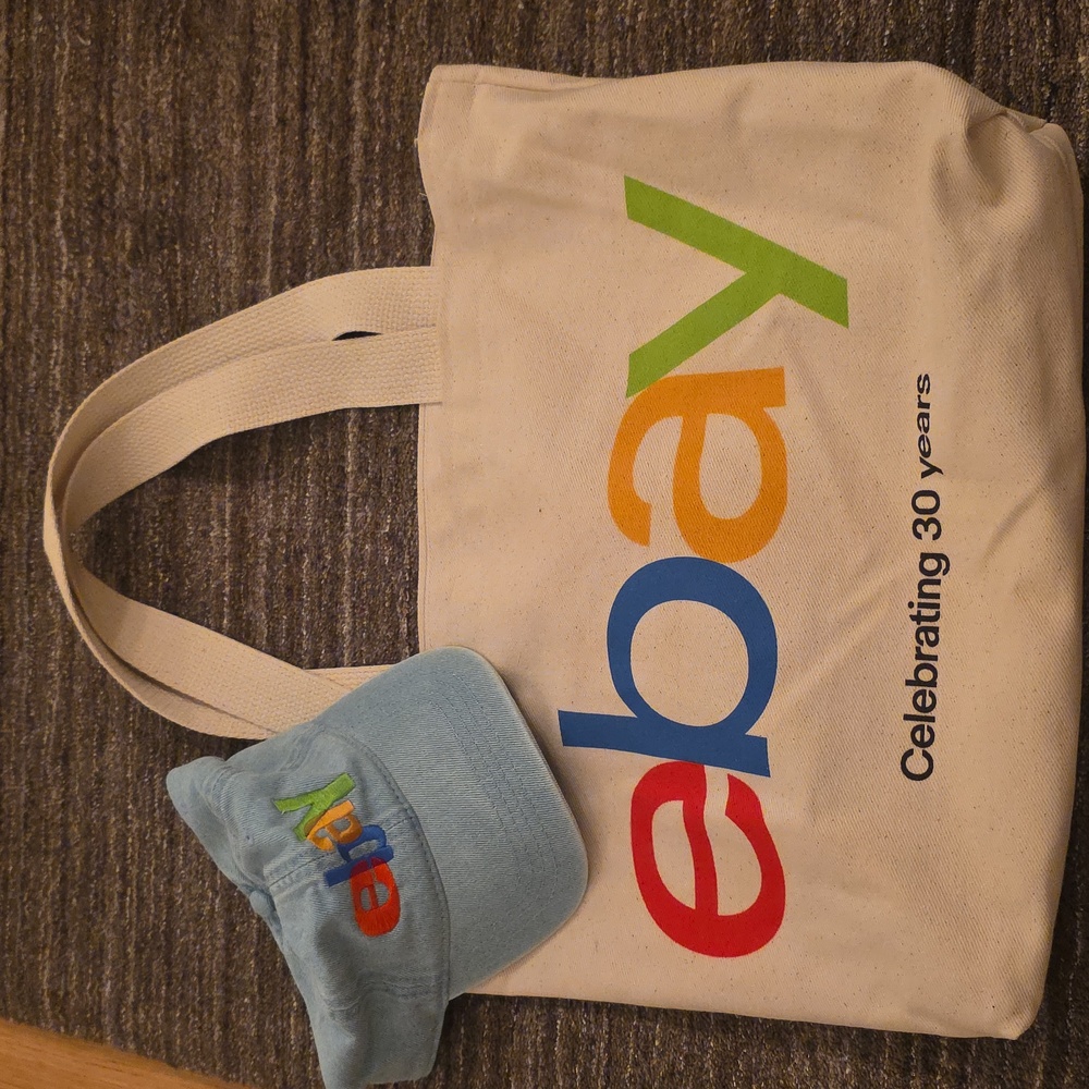 eBay Tote Bag and Cap Set